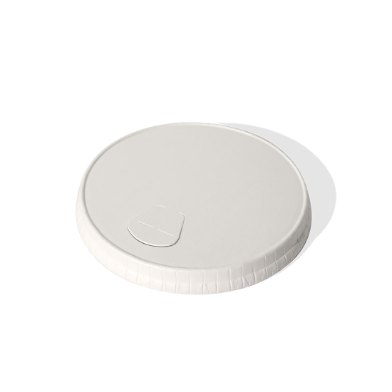 90mm Aqueous Paper Lids (Compostable) for use with 12-16oz Cups (1000)