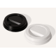 Paper cup sip lids 90mm 12/16oz Hot Paper Lid for Benders takeaway cups (1000) - Black