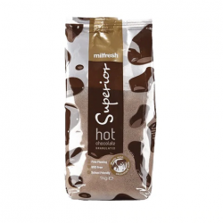 Hot Chocolate for vending machine Milfresh Superior Granulated (10 x 1kg) - Ethical, School-Friendly & HVO free