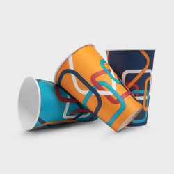 Disposable Paper Cup Benders Amalfi Paper vending cups PEFC 9oz / 256ml (1,000) 