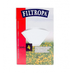 Filtropa Coffee Filter Papers (White) - Size 4 - 100 pack