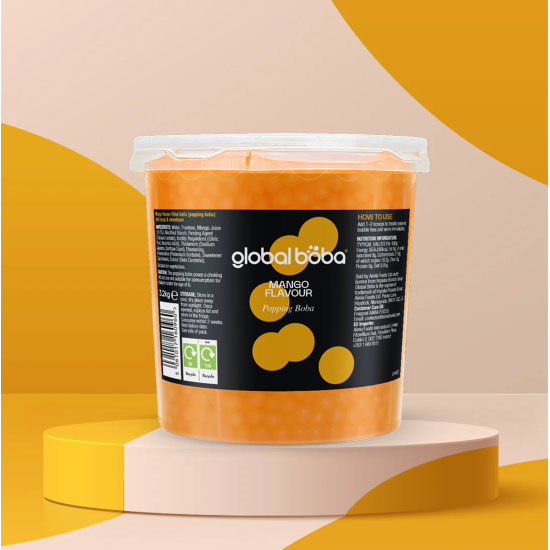 Global Boba Bubble Tea Popping Boba Mango (3.2kg)