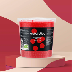 Global Boba Bubble Tea Popping Boba Strawberry (3.2kg)