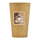 Paper cup Caffe 8oz / 9oz Paper single wall paper takeaway cups (1000)