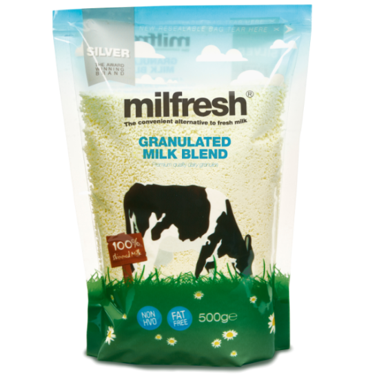 Milfresh Silver 100 x 500g - 2 Free Packs* - Granulated Milk Blend