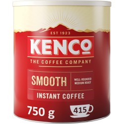 Kenco Smooth Instant Coffee (750g tin) - 415 Cups