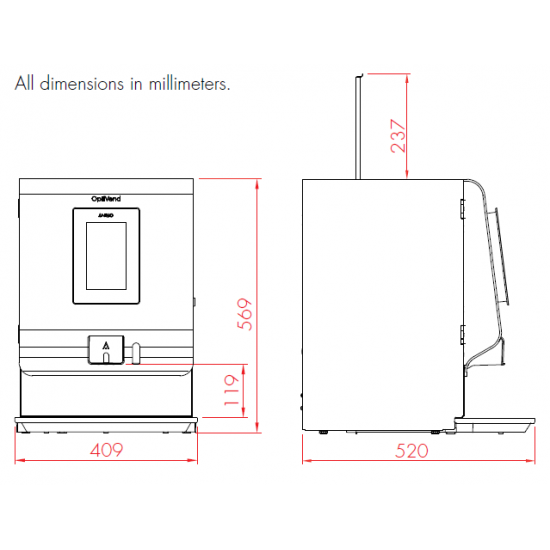 Commercial Coffee Machine Primo Touch 43 (Primo Midi) - Inc. VAT & Delivery