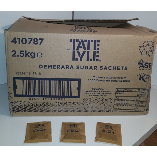 Sugar sachets - demerera Sugar sachets - demerera