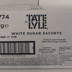 Sugar sachets - white