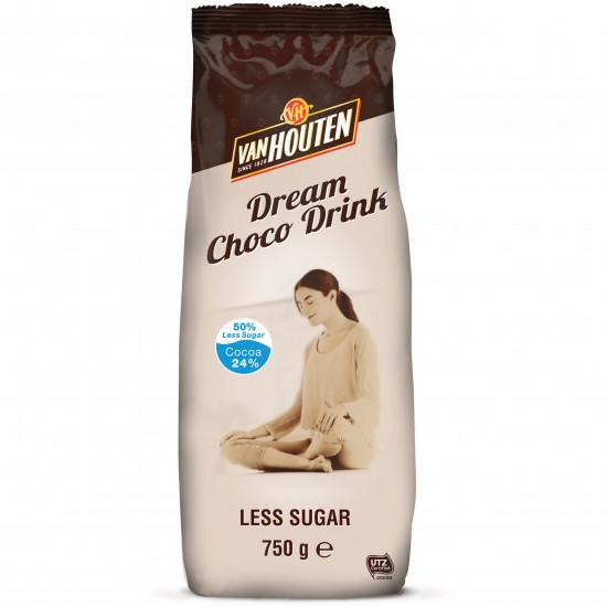 Van Houten Dream Choco Drink (10 x 750g) - 50% Less Sugar Van Houten Dream Choco Drink (10 x 750g) - 50% Less Sugar