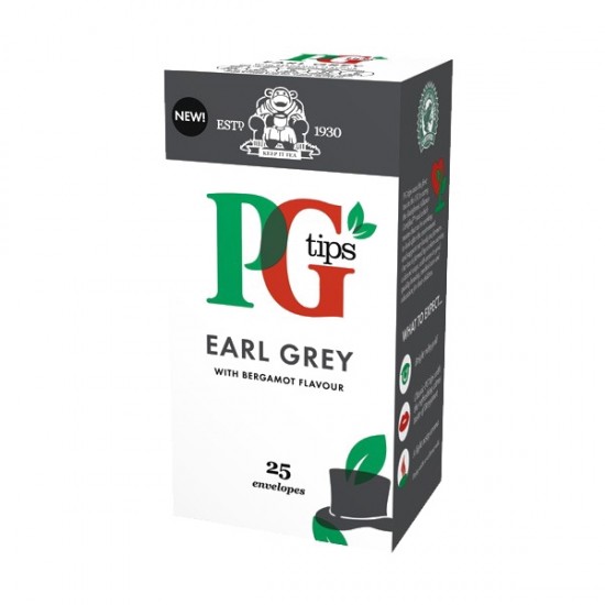 PG tips 6 x 25 Earl Grey Tea Enveloped Bags PG tips 6 x 25 Earl Grey Tea Enveloped Bags