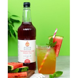Iced tea syrup - IBC Simply Watermelon Iced Green Tea Syrup (1LTR) - Vegan & Halal Certified