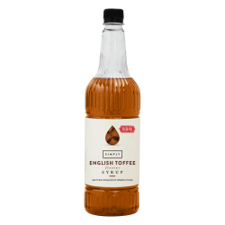 Coffee syrup - IBC Simply English Toffee Sugar Free Syrup (1LTR) - Vegan & Nut-Free