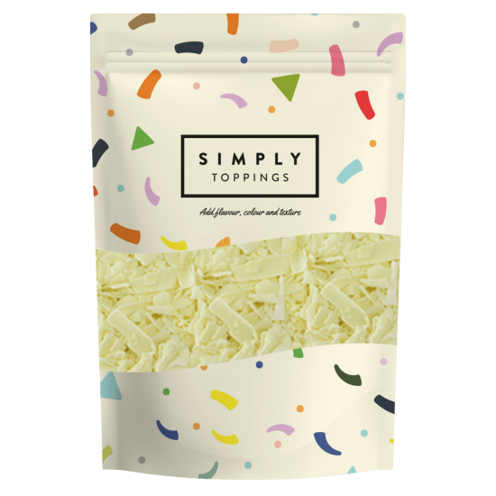 Simply White Chocolate Flakes (4 x 300g)