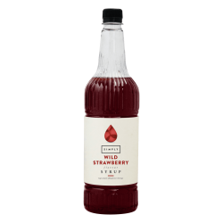 Coffee syrup - IBC Simply Wild Strawberry Syrup (1LTR) - Vegan, Nut-Free & Halal Certified